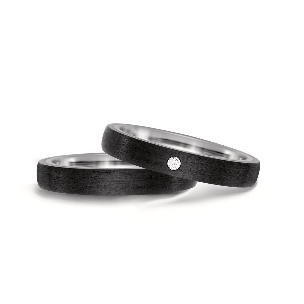 Alliance Titane, Carbone Diamant 0.03 ct, w-si