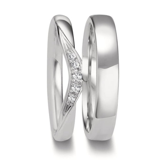 Alliance Or blanc 18K
