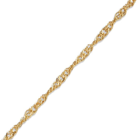 Chaînette de cheville Or jaune 9K 23-25 cm